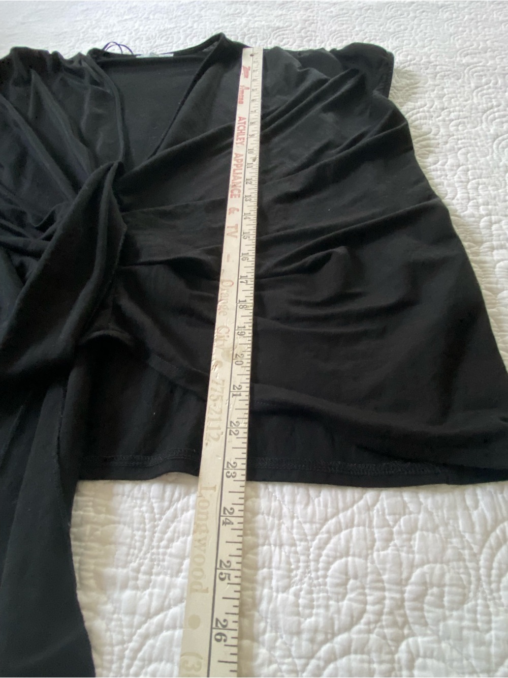 Zara Black V-Neck Front Tie Crop Top Minimalist Whimsygoth Party - Picture 10 of 10